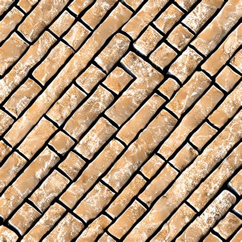 Cream Cobblestone Floor Texture Pattern · Creative Fabrica