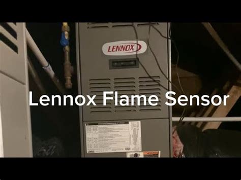 Lennox furnace flame sensor diagnosis and repair - YouTube