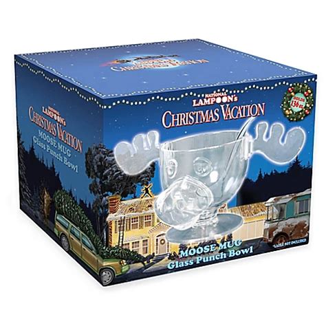 National Lampoon's Christmas Vacation Moose Glass Punch Bowl - Bed Bath ...