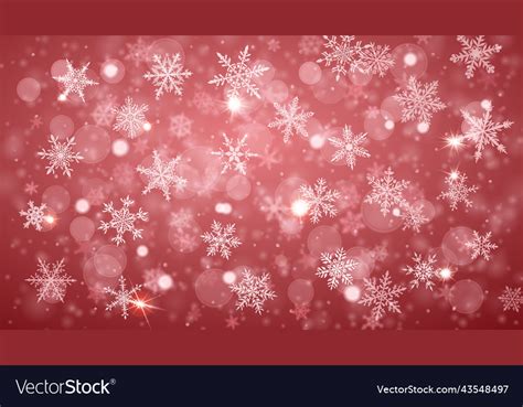 Christmas background of snowflakes Royalty Free Vector Image