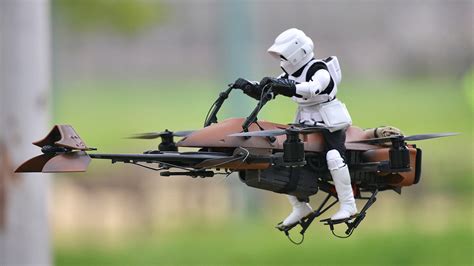 Remote Control Flying STAR WARS Speeder Bike — GeekTyrant