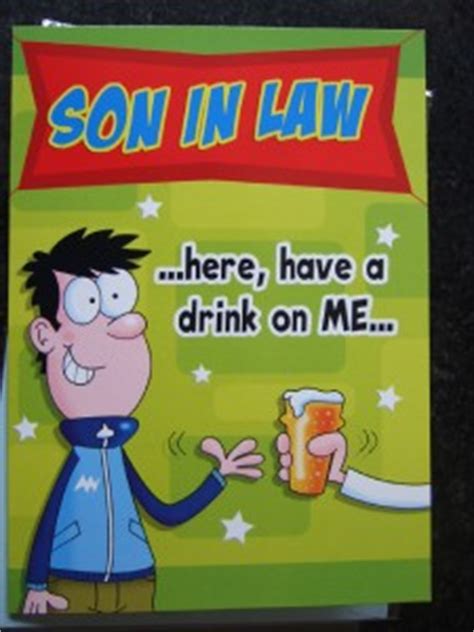 SON-IN-LAW ~ FUNNY ~ HUMOUROUS ~ BIRTHDAY CARD | eBay