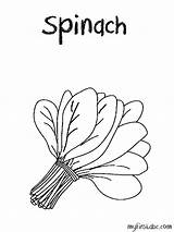 spinach coloring page Spinach pages  Mejikuhibiniu Coloring Page sketch template
