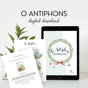 O Antiphons | Advent Devotional | Printable Ornaments | Advent Activity