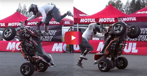 ATV Rider Wins Stunt Contest With Crazy Acrobatics - alt_driver