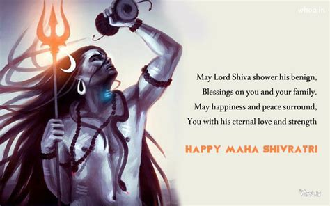 Happy Mahashivratri Art Wallpaper With Mahashivratri Quote