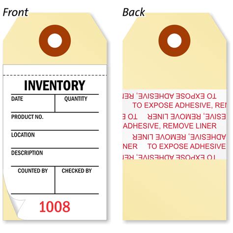 Inventory Tag Template