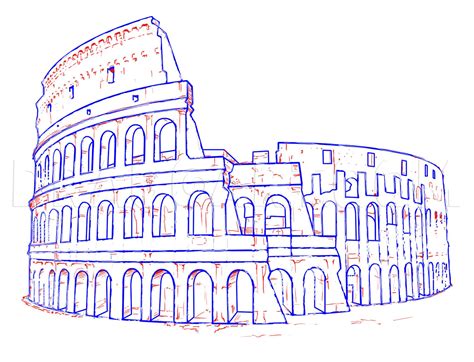 How To Draw The Colosseum by KingTutorial | dragoart.com | Architecture ...