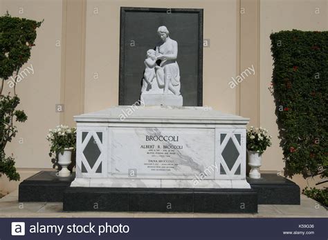 General views of some of the celebrity graves at Forest Lawn Cemetery ...