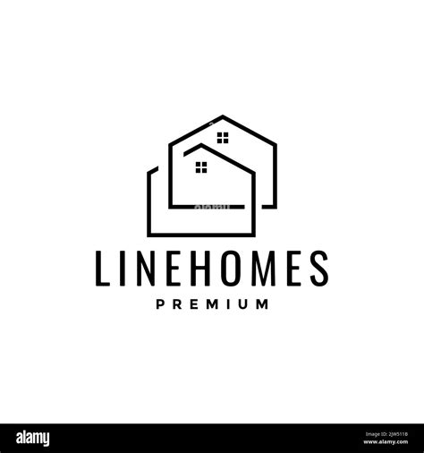 minimalist home neighbor logo design Stock Vector Image & Art - Alamy