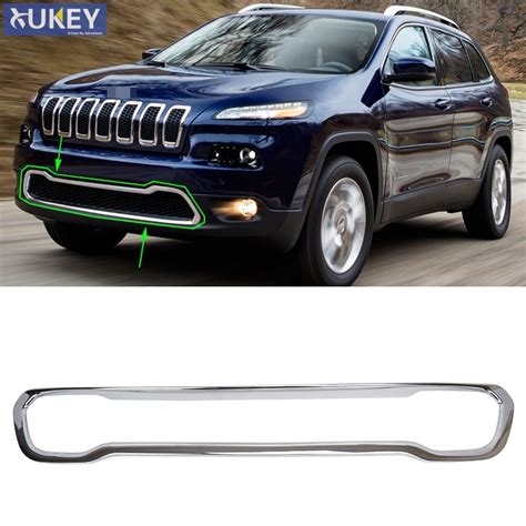 Accessories For Jeep Cherokee 2014 2015 2016 2017 2018 Front Bumper Grille Grill Cover Mesh ...