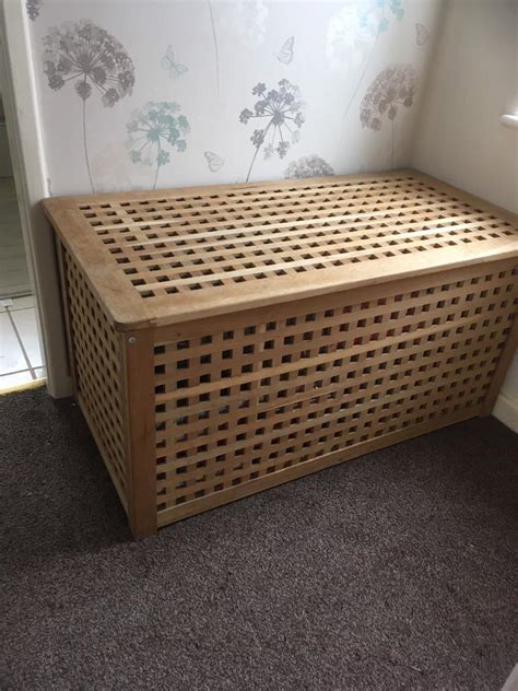 IKEA Hol large wooden storage box/ toy box/ seat | in Horwich ...