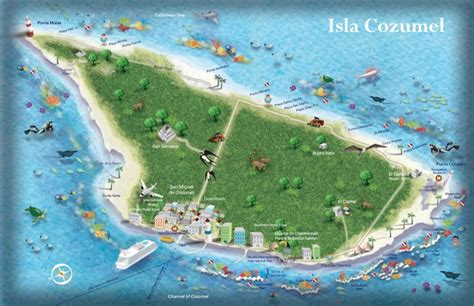 Cozumel tourist map