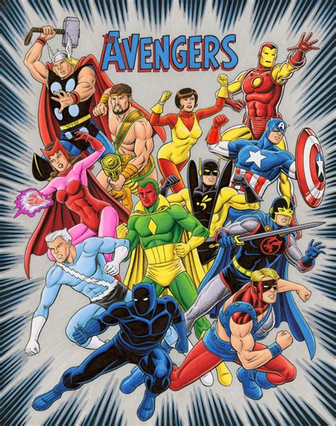 The Avengers!, in Brendon and Brian Fraim's Commissions - 2016 Comic Art Gallery Room