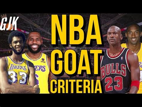 The NBA GOAT Criteria - YouTube