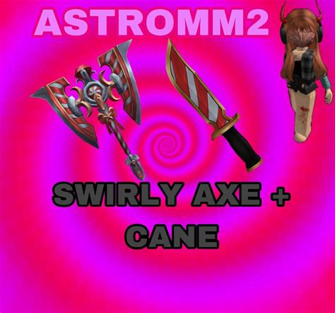 SWIRLY AXE CANE Mm2 very Cheap read Item Details - Etsy