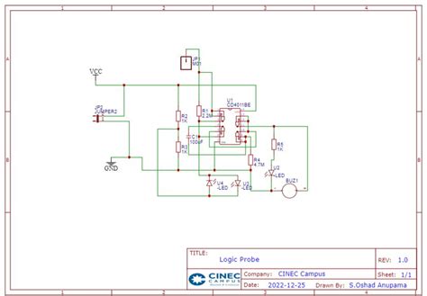 Logic Probe Design - EasyEDA open source hardware lab