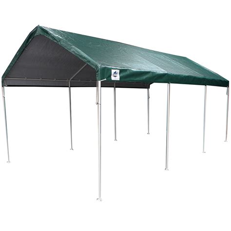 King Canopy Universal 8 Leg 10'x20' Carport Canopy, Green - Walmart.com