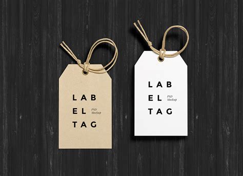 Free Photorealistic Paper Hang Tag Mockup PSD - Good Mockups