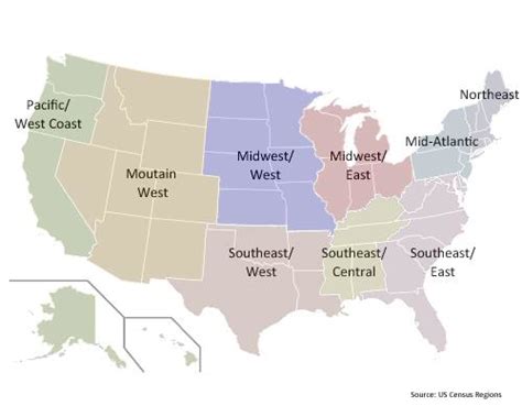 US Census Regions Map | Download Scientific Diagram