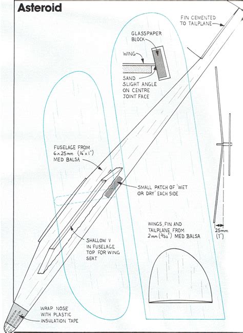 Printable Balsa Wood Glider Template - Printable Templates Free