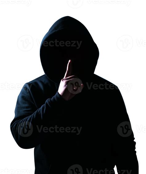 man wearing jacket hoodie in anonymous hacker theme. 12620227 PNG