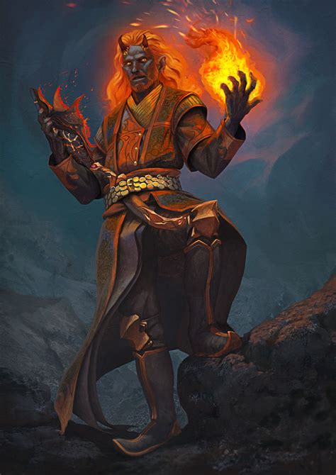 Fire Genasi by NikitaKapitunov on DeviantArt