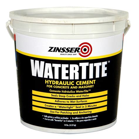 Zinsser 10 lbs. Watertite Waterproofing Hydraulic Cement (4-Pack)-5071 - The Home Depot