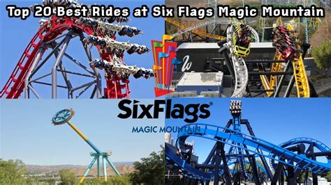 Top 20 BEST RIDES at Six Flags Magic Mountain (2021) - YouTube