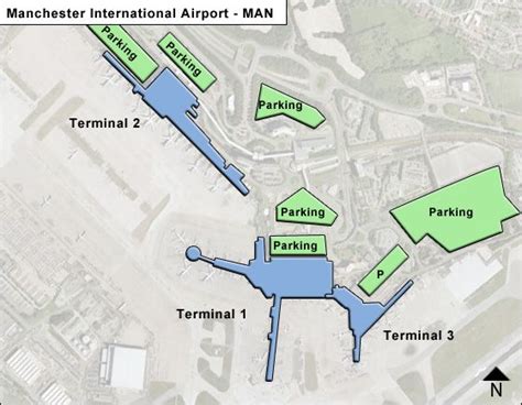 Manchester Airport Terminal Map