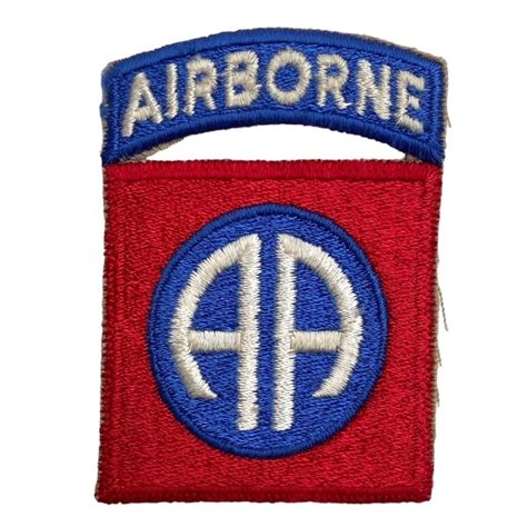 Original WWII US 82nd Airborne Division patch - Oorlogsspullen.nl ...