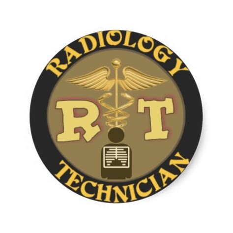 RT RADIOLOGY TECHNICIAN BADGE - LOGO CLASSIC ROUND STICKER | Zazzle ...