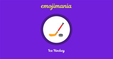 🏒 Ice Hockey emoji Copy & Paste - Emojimania