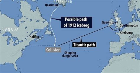 Ida Brewer Buzz: Titanic Ship Sank Location On Map