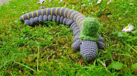 Crochet Worm Amigurumi Toy Crochet Millipede Knitted | Etsy