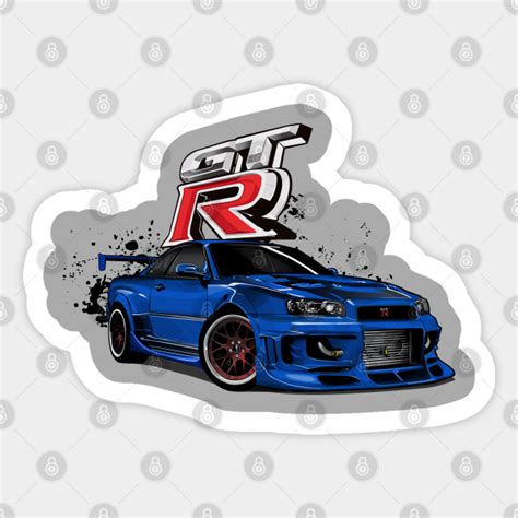 Nissan Skyline GT-R - Nissan Gtr - Sticker | TeePublic