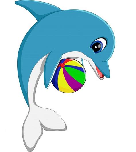 Premium Vector | Illustration of cute dolphin cartoon | Desenhos de bichinhos, Adesivos bonitos ...