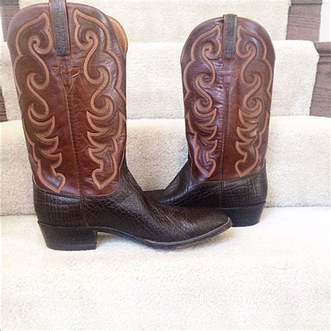 Lucchese men's cowboy boots.