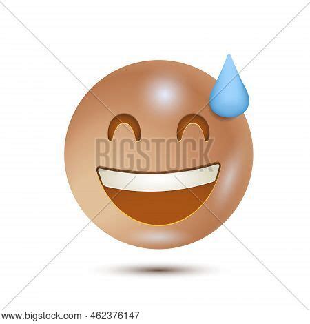 Phew Emoji, Grinning Vector & Photo (Free Trial) | Bigstock