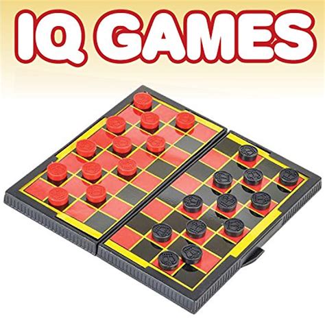 Magnetic Board Game Set by GAMIE – Includes 12 Retro Fun Games – 5″ Compact Design ...