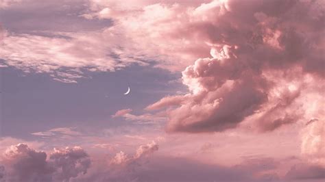 Pink Clouds Moon Sky , Pink Clouds HD wallpaper | Pxfuel