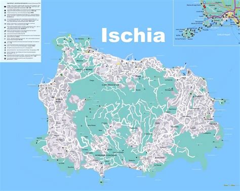 Ischia tourist map | Tourist map, Map, Tourist