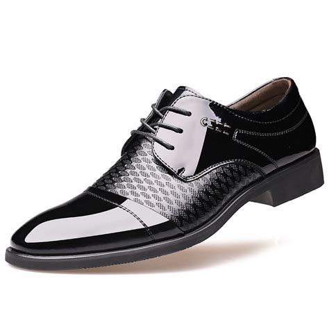 High Quality Brand Business Mens Dress Shoes Leather 2016 Pointed Toe ...