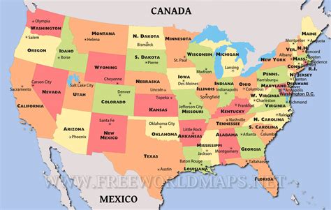 United States Political Map