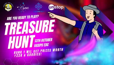 Treasure Hunt by IoSC - GGSIPU EDC! // Unstop (formerly Dare2Compete)