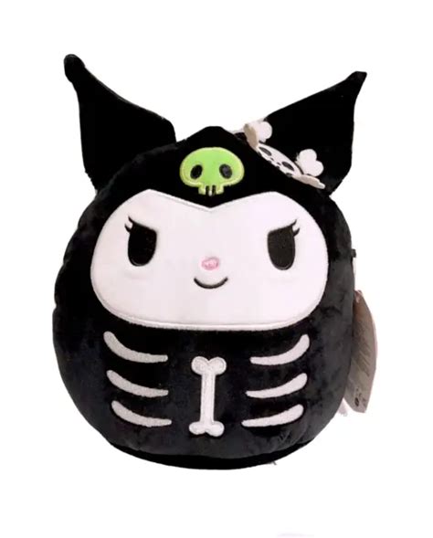 SQUISHMALLOWS SANRIO 2023 Halloween 8" Kuromi Skeleton Plush Doll Toy $24.99 - PicClick