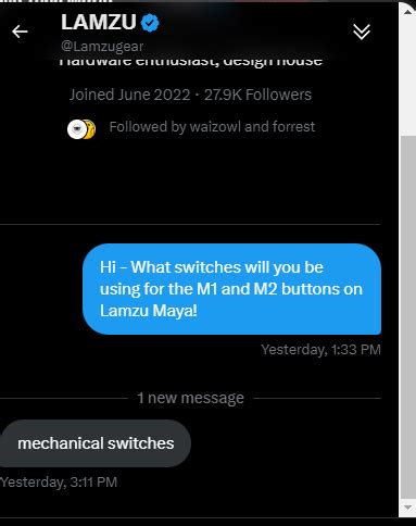 Lamzu Maya - Confirmed Mechanical Switches : r/MouseReview