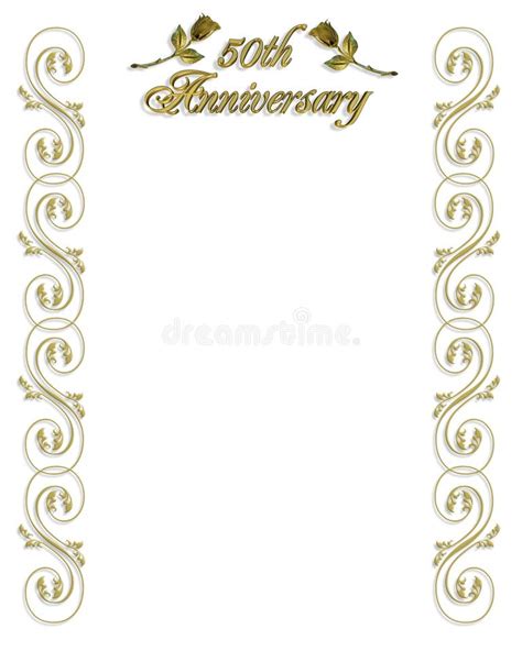 50th Wedding Anniversary Border Stock Illustrations – 136 50th Wedding ...