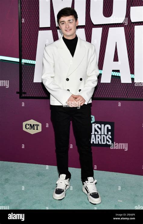 Noah Schnapp arrives at the CMT Music Awards on Sunday, April 2, 2023, at the Moody Center in ...