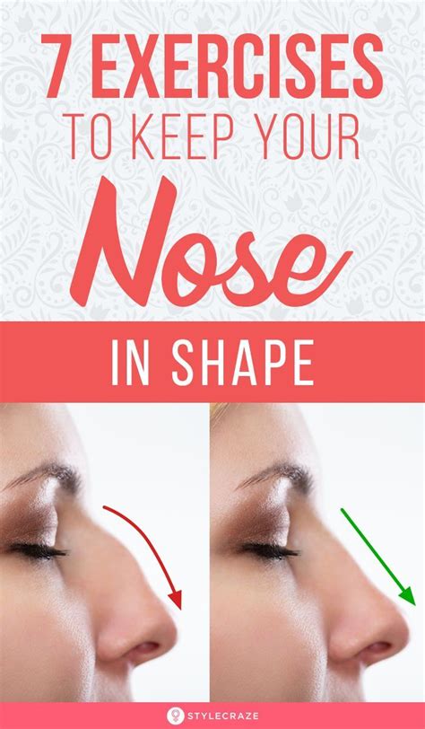 7 Unbelievable Exercises That Will Help Keep Your Nose In Shape | Health and beauty tips, Nose ...